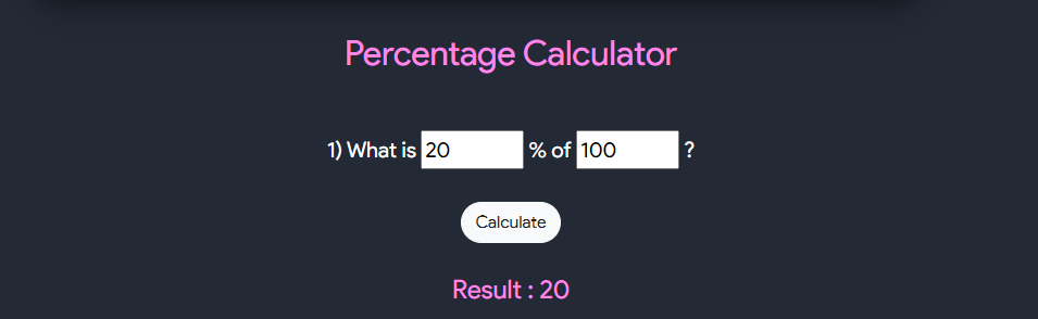 Percentage